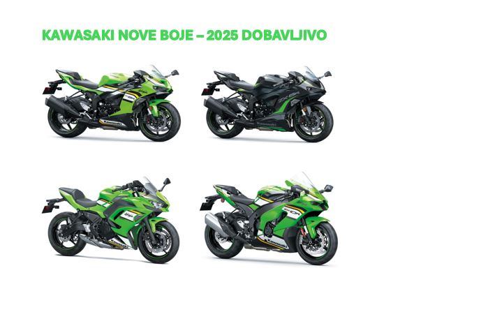 KAWASAKI NOVI MODELI BOJE-2025  DOBAVLJIVO !!!